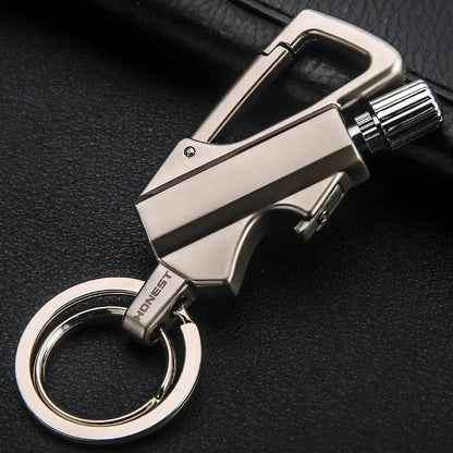 Portable Metal Match Lighter Keychain