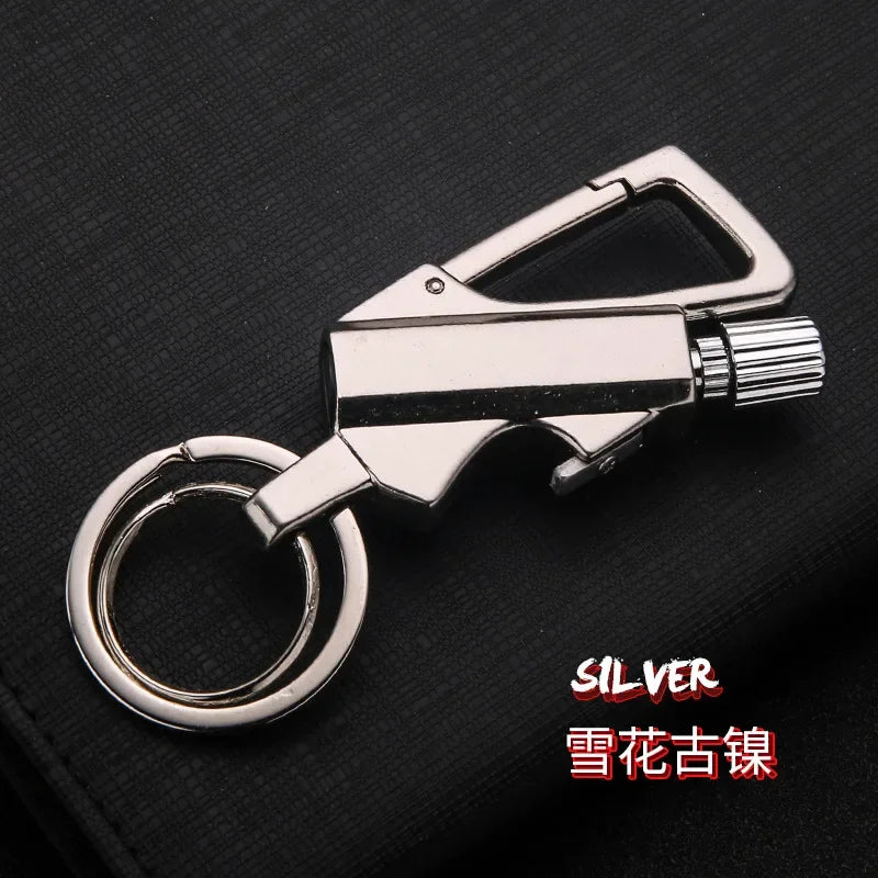 Portable Metal Match Lighter Keychain