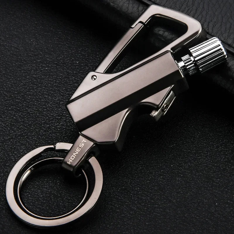 Portable Metal Match Lighter Keychain