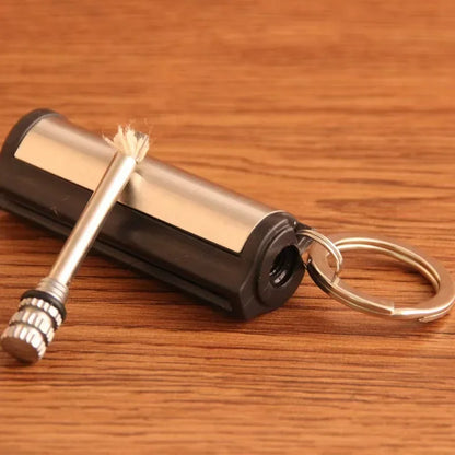 Portable Metal Match Lighter Keychain