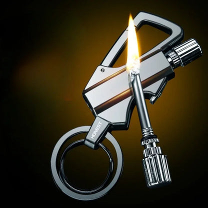 Portable Metal Match Lighter Keychain