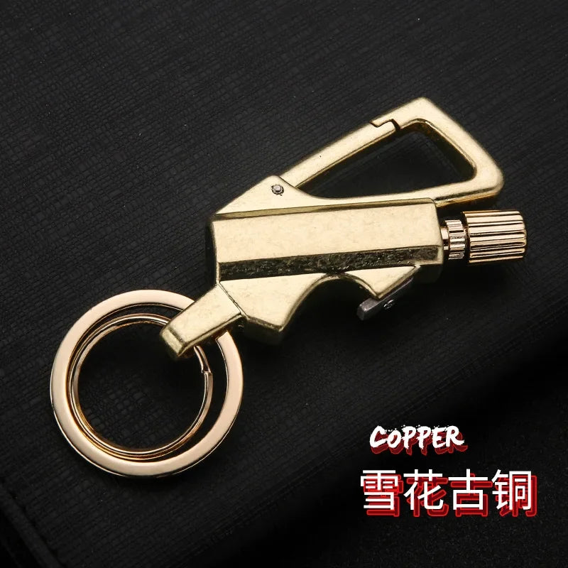 Portable Metal Match Lighter Keychain