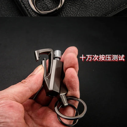 Portable Metal Match Lighter Keychain